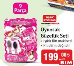 UÇAR OYUNCAK GÜZELLİK SETİ 9 PARÇA